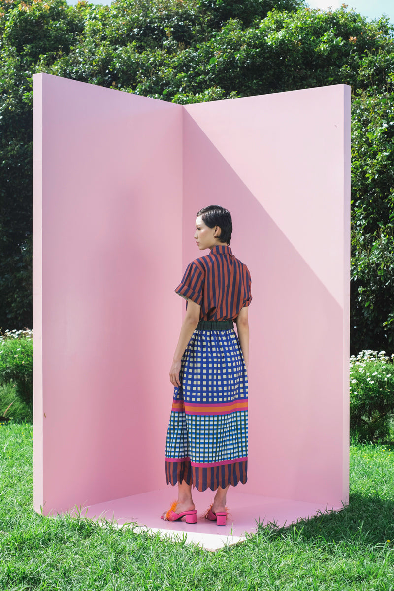 Waltz Skirt in Joy Purple Print