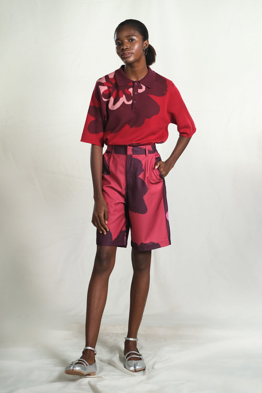 Finnish Bermuda Shorts in Pinot