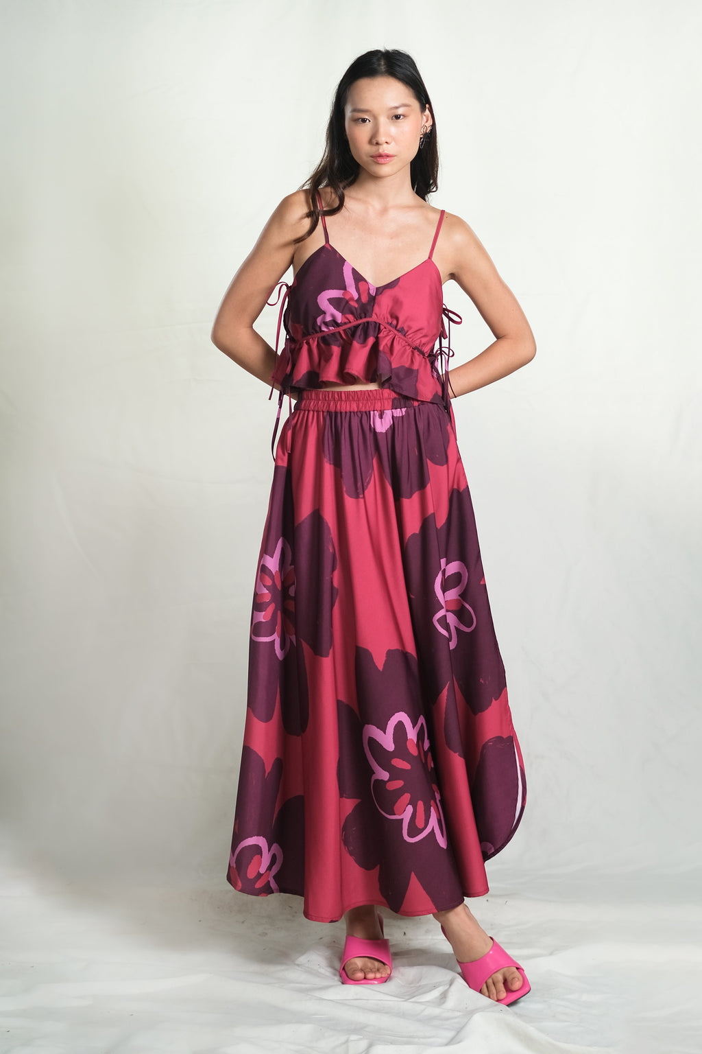 Salzburg Midi Skirt in Pinot
