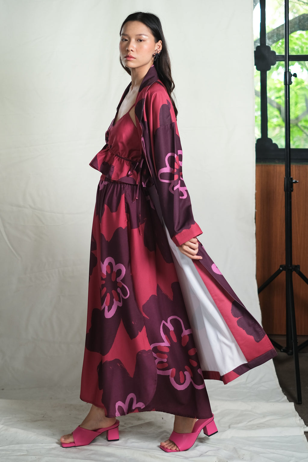 Muscat Duster Coat in Pinot
