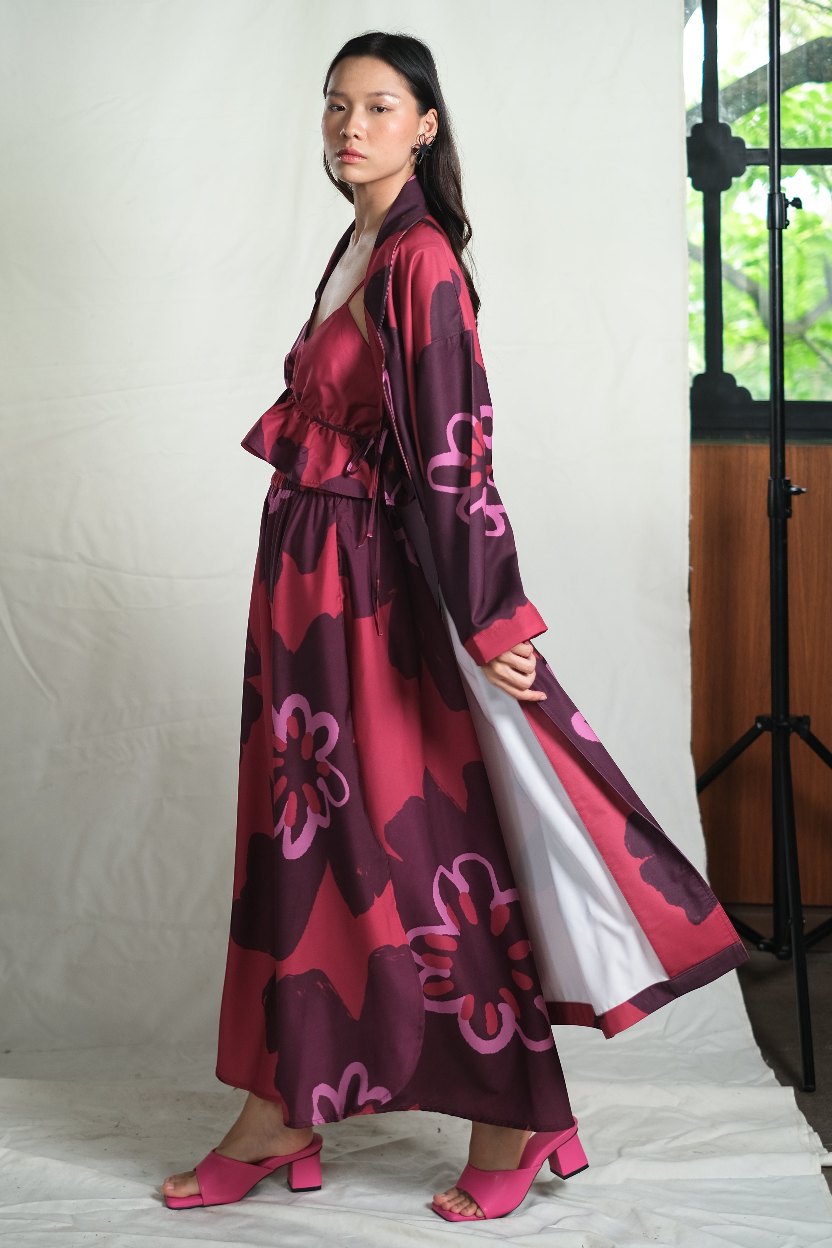 Muscat Duster Coat in Pinot