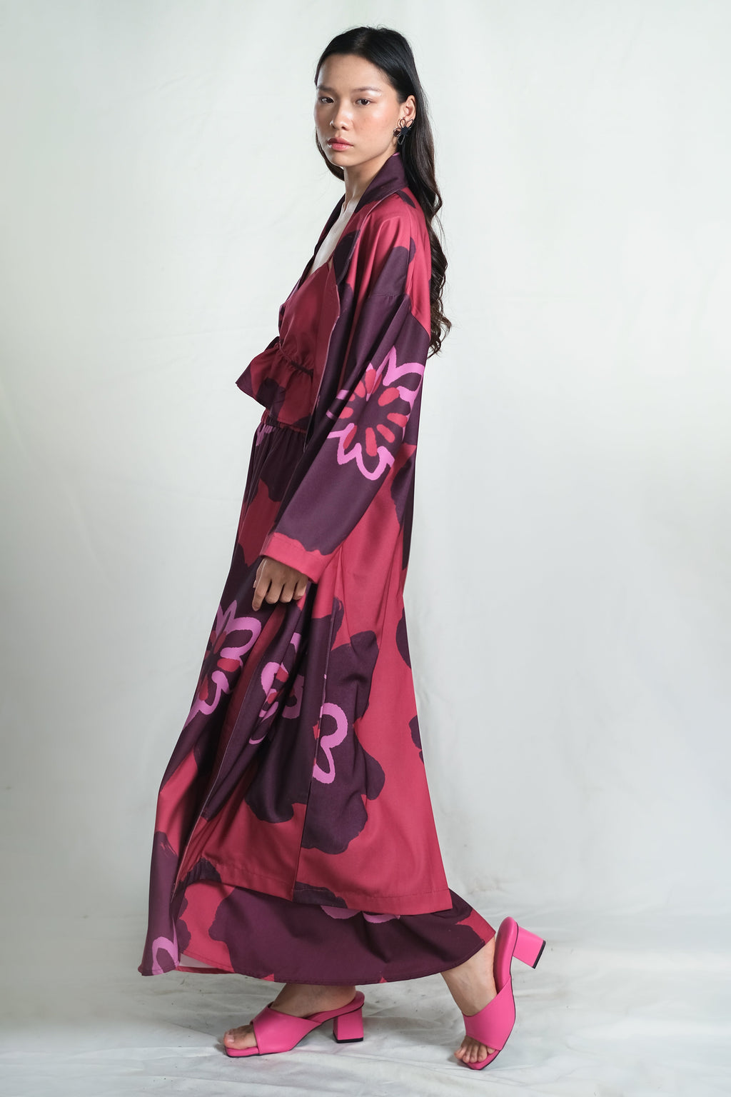 Muscat Duster Coat in Pinot