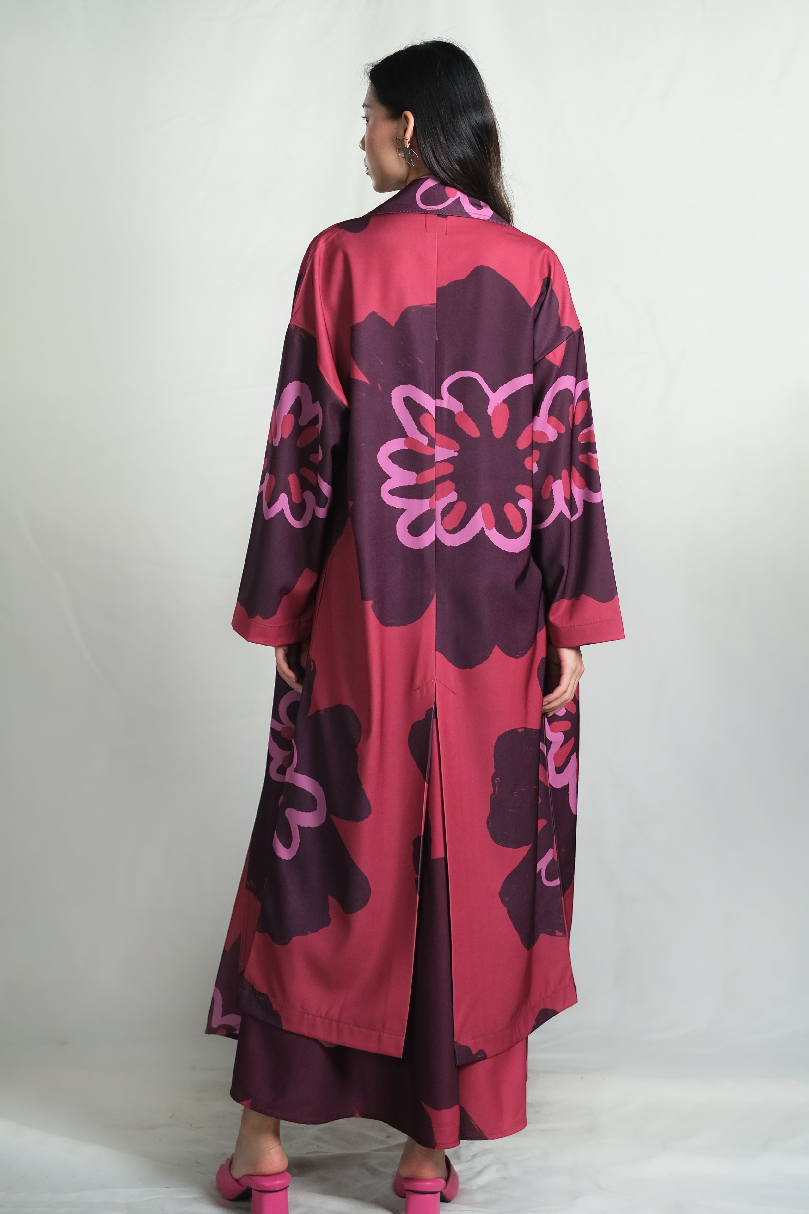 Muscat Duster Coat in Pinot