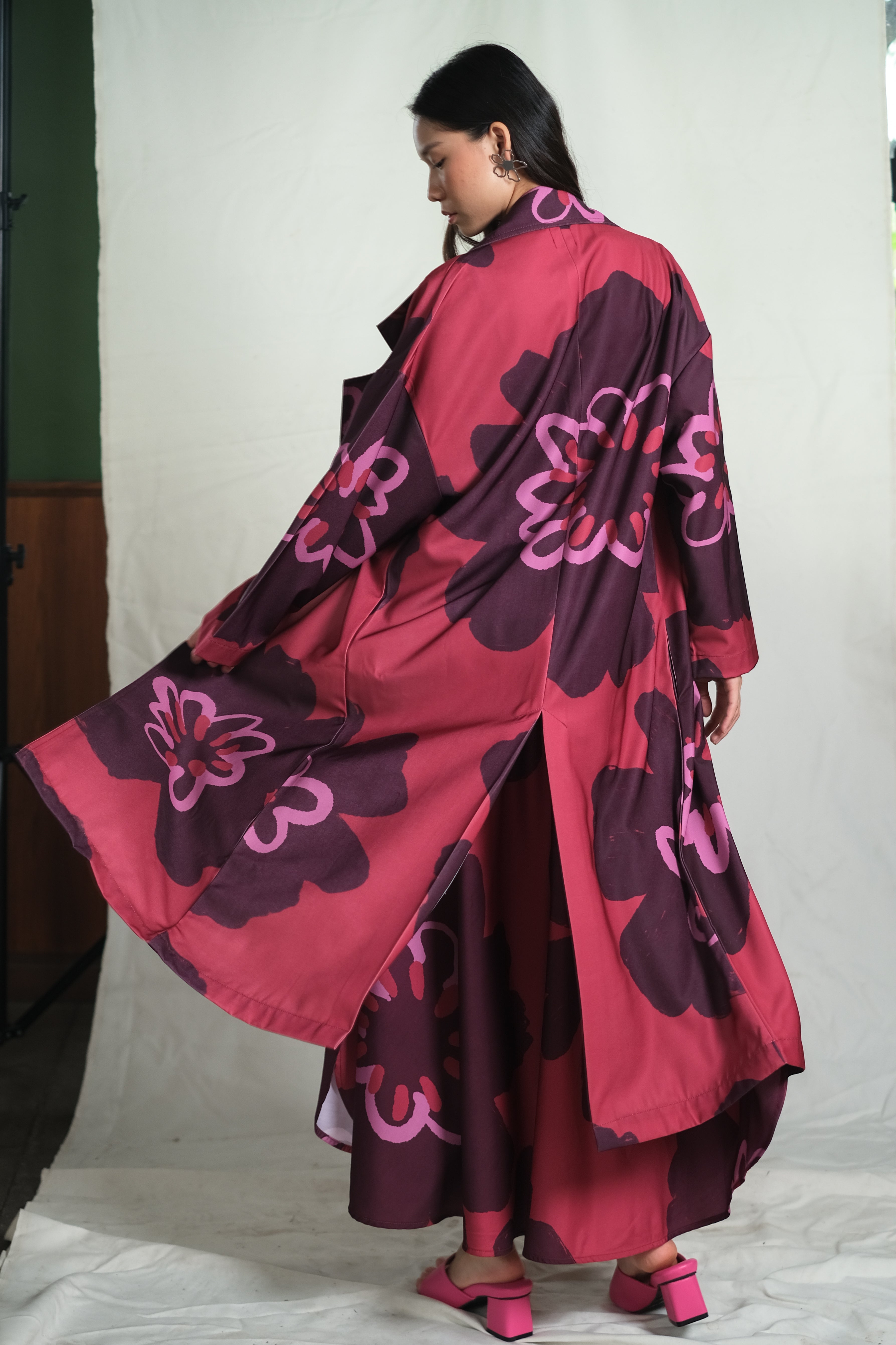 Muscat Duster Coat in Pinot