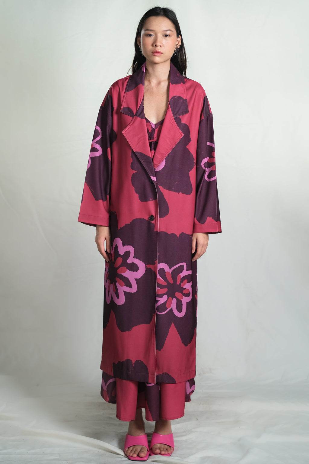 Muscat Duster Coat in Pinot