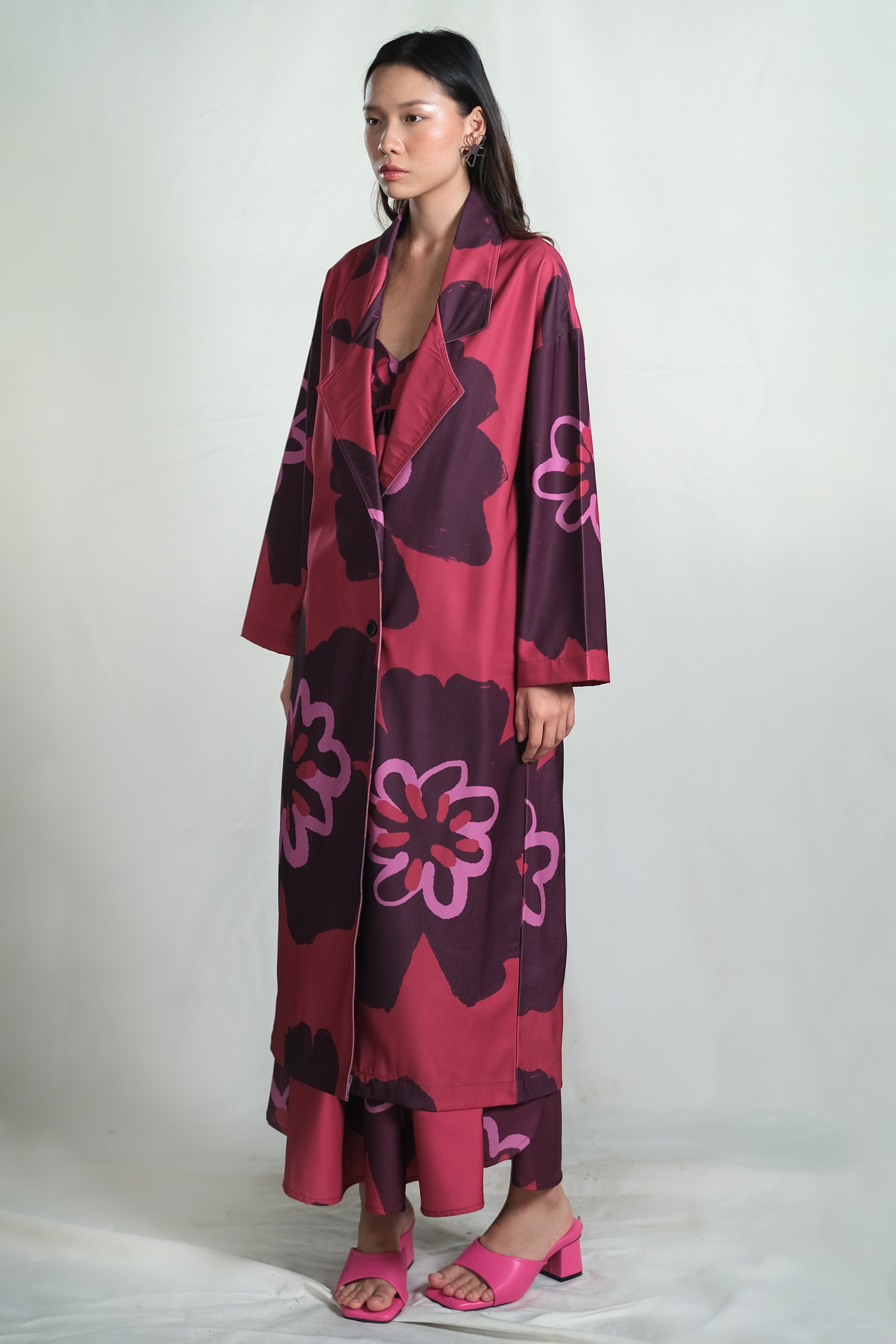 Muscat Duster Coat in Pinot