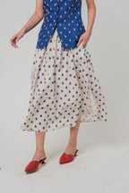 Gianna Midi Skirt in Cream Clubs