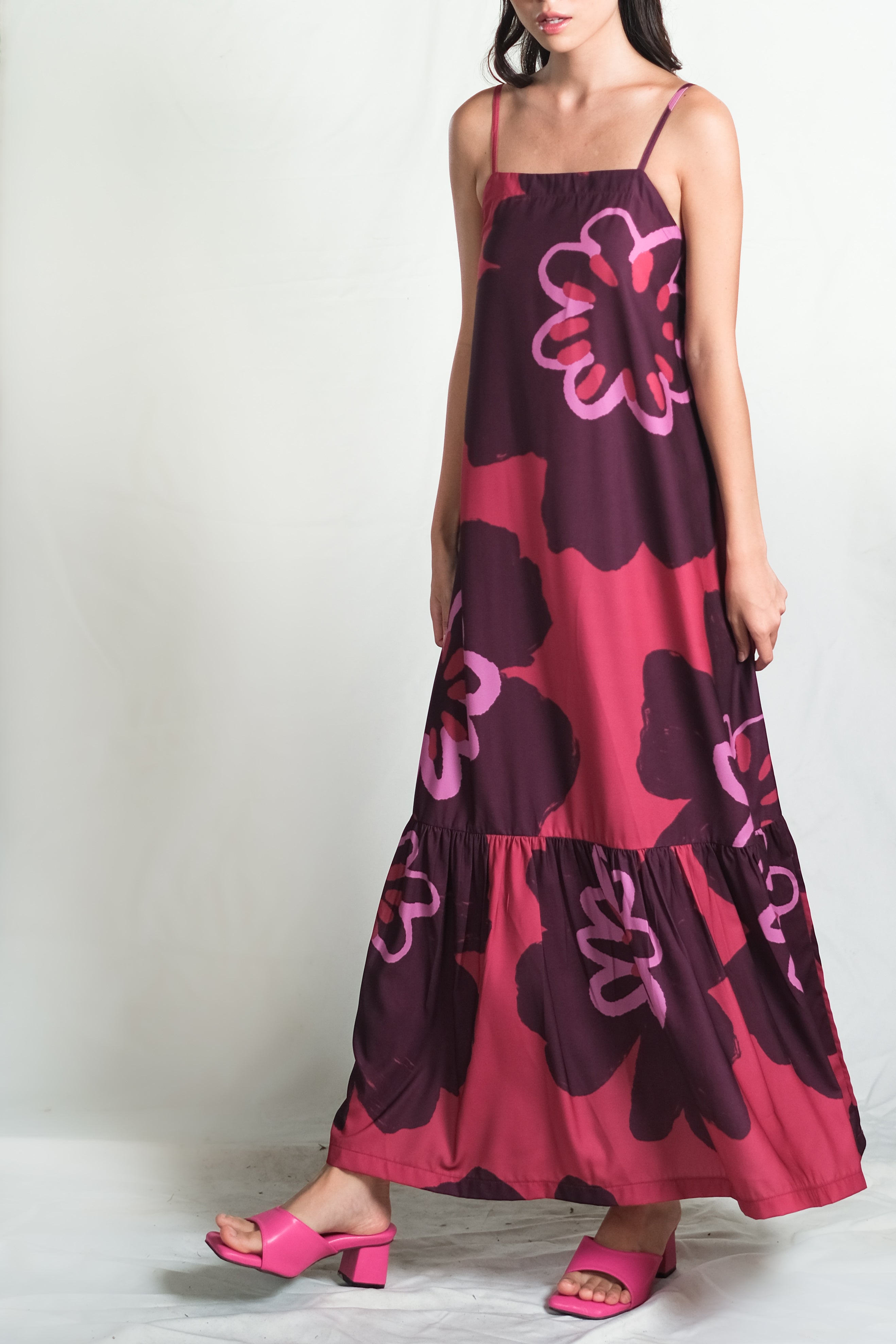 Antalya Maxi Dress in Pinot