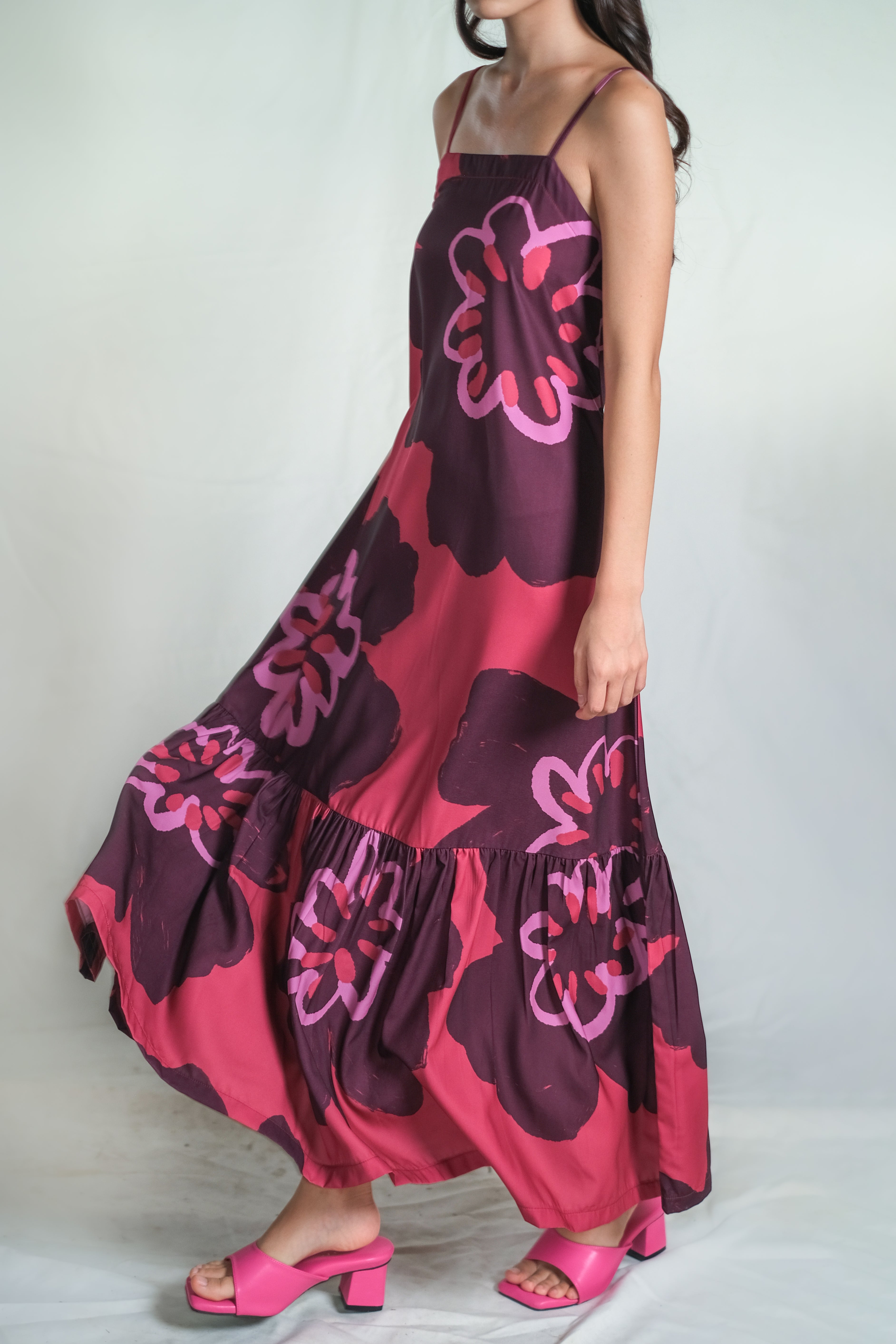 Antalya Maxi Dress in Pinot