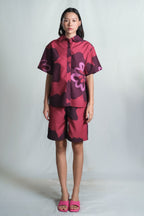 Karra Scallop Shirt in Pinot