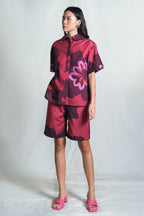 Karra Scallop Shirt in Pinot