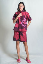 Karra Scallop Shirt in Pinot
