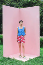 Nora Vest Top in Joy Blue