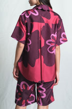 Karra Scallop Shirt in Pinot