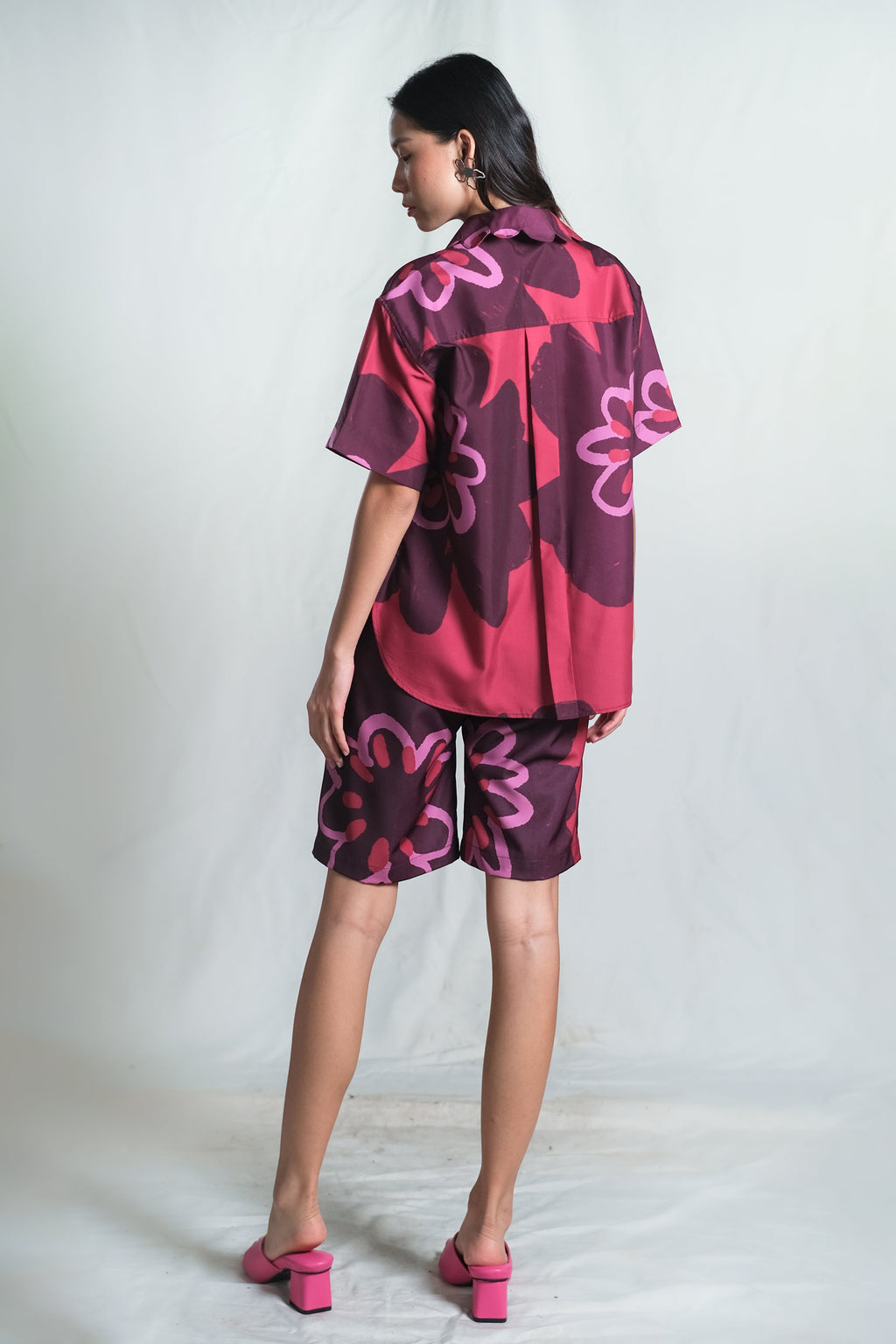 Karra Scallop Shirt in Pinot