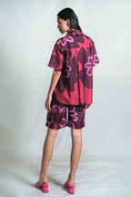 Karra Scallop Shirt in Pinot
