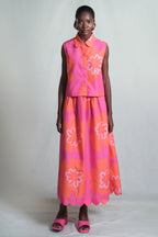 Waltz midi skirt