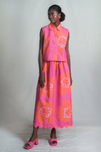 Waltz midi skirt