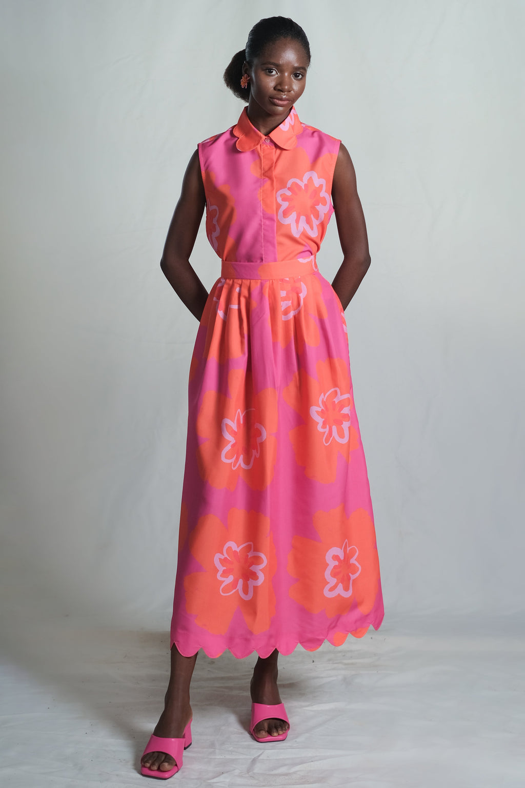 Waltz midi skirt