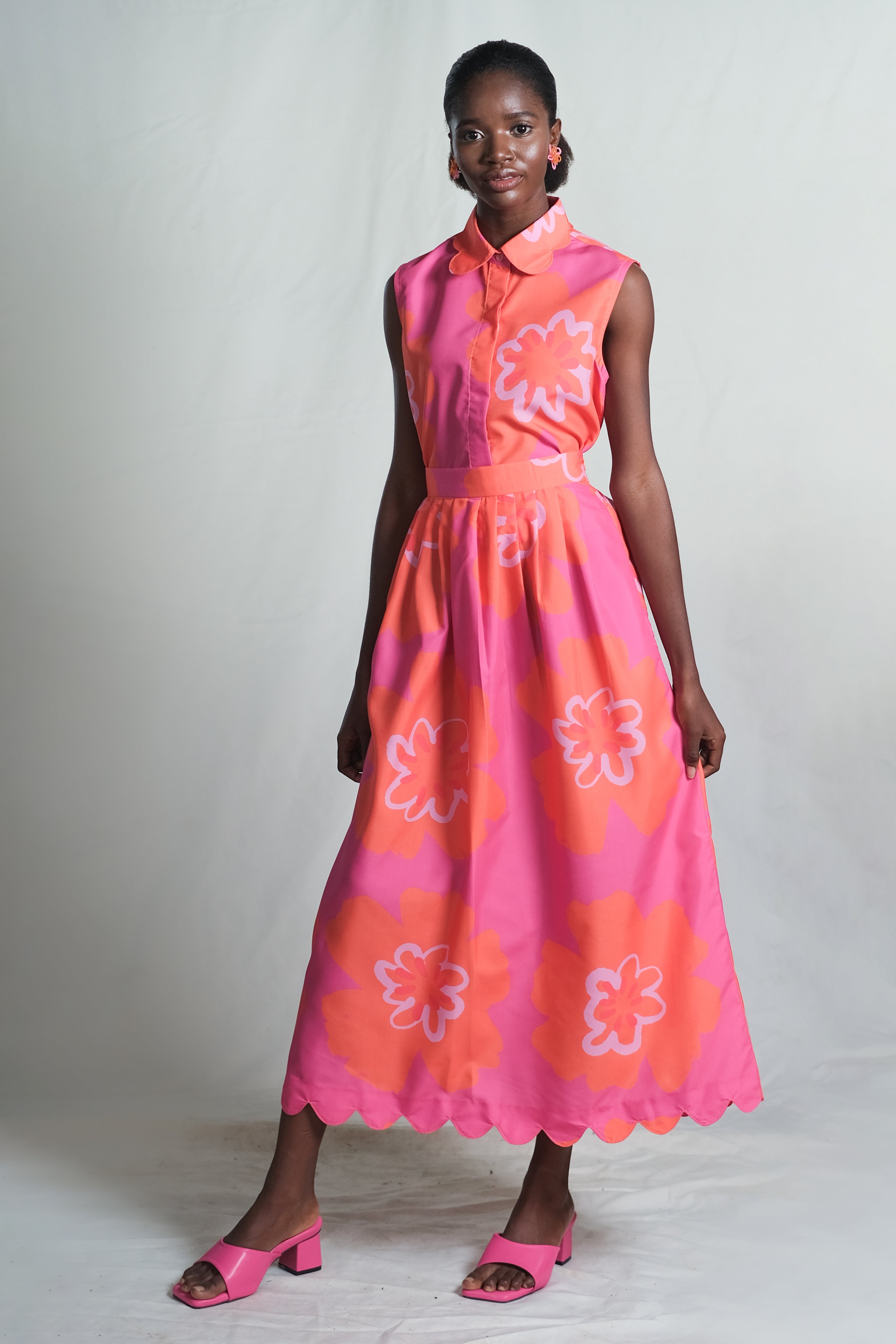 Waltz midi skirt