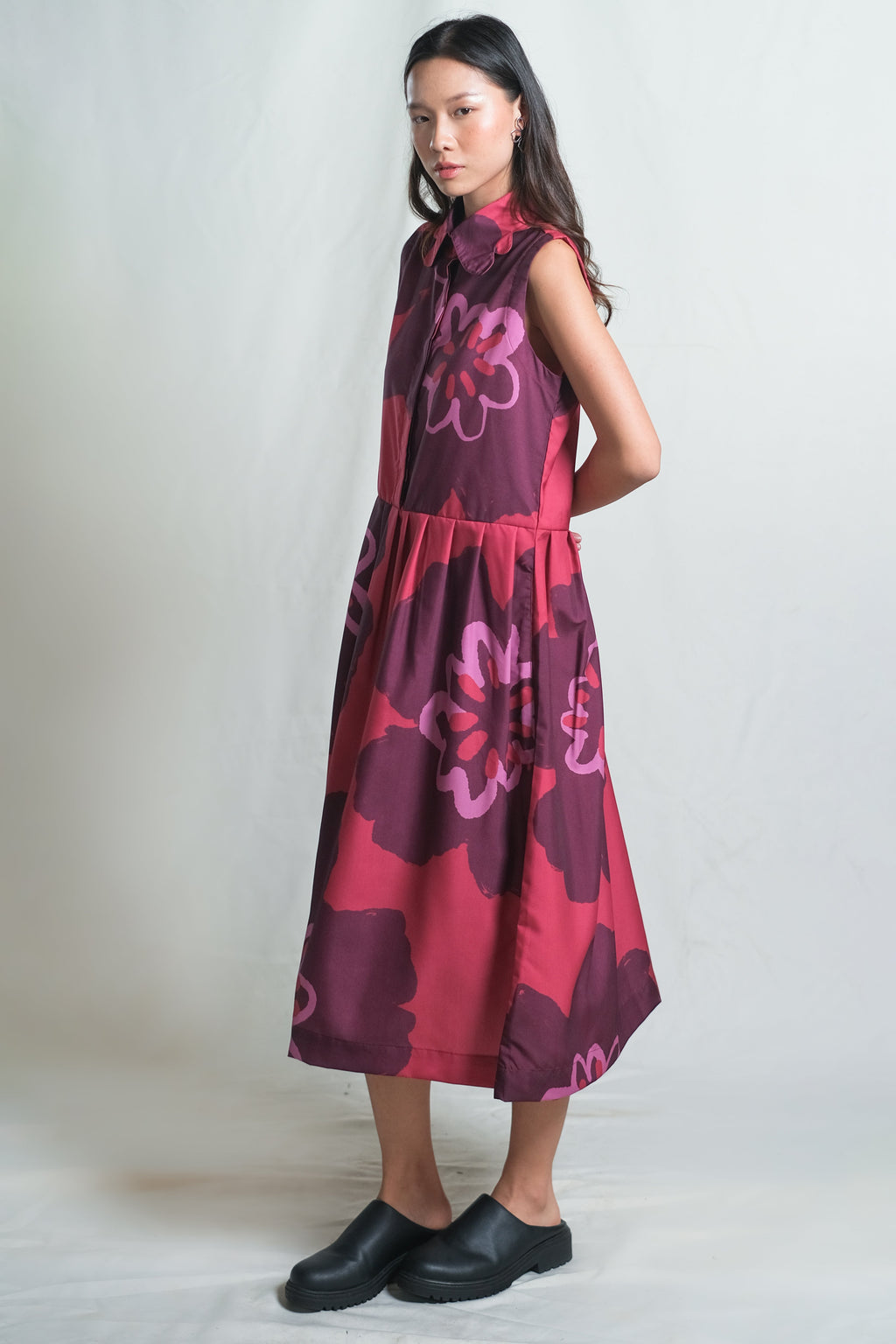 Patricia Midi Dress in Pinot