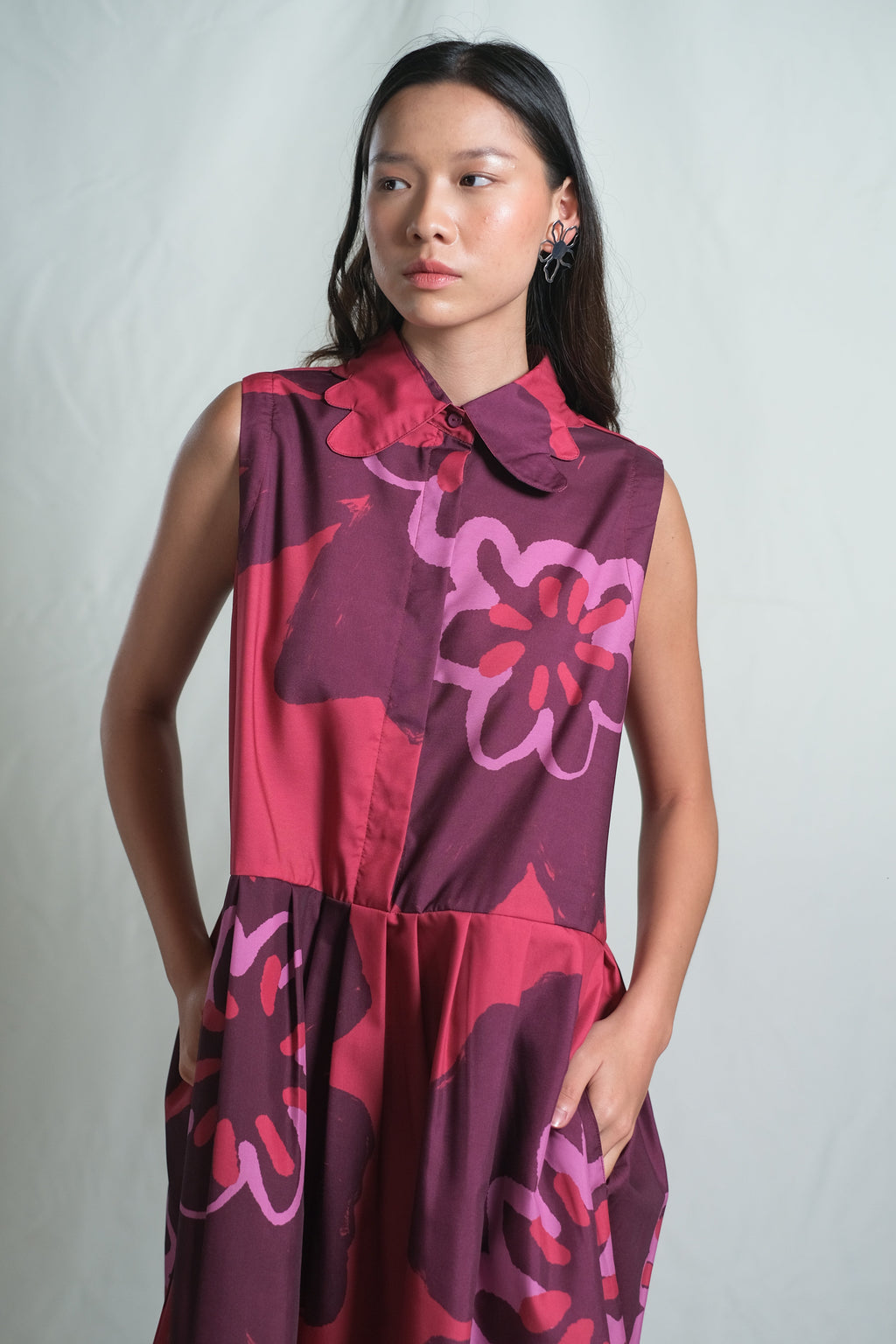 Patricia Midi Dress in Pinot