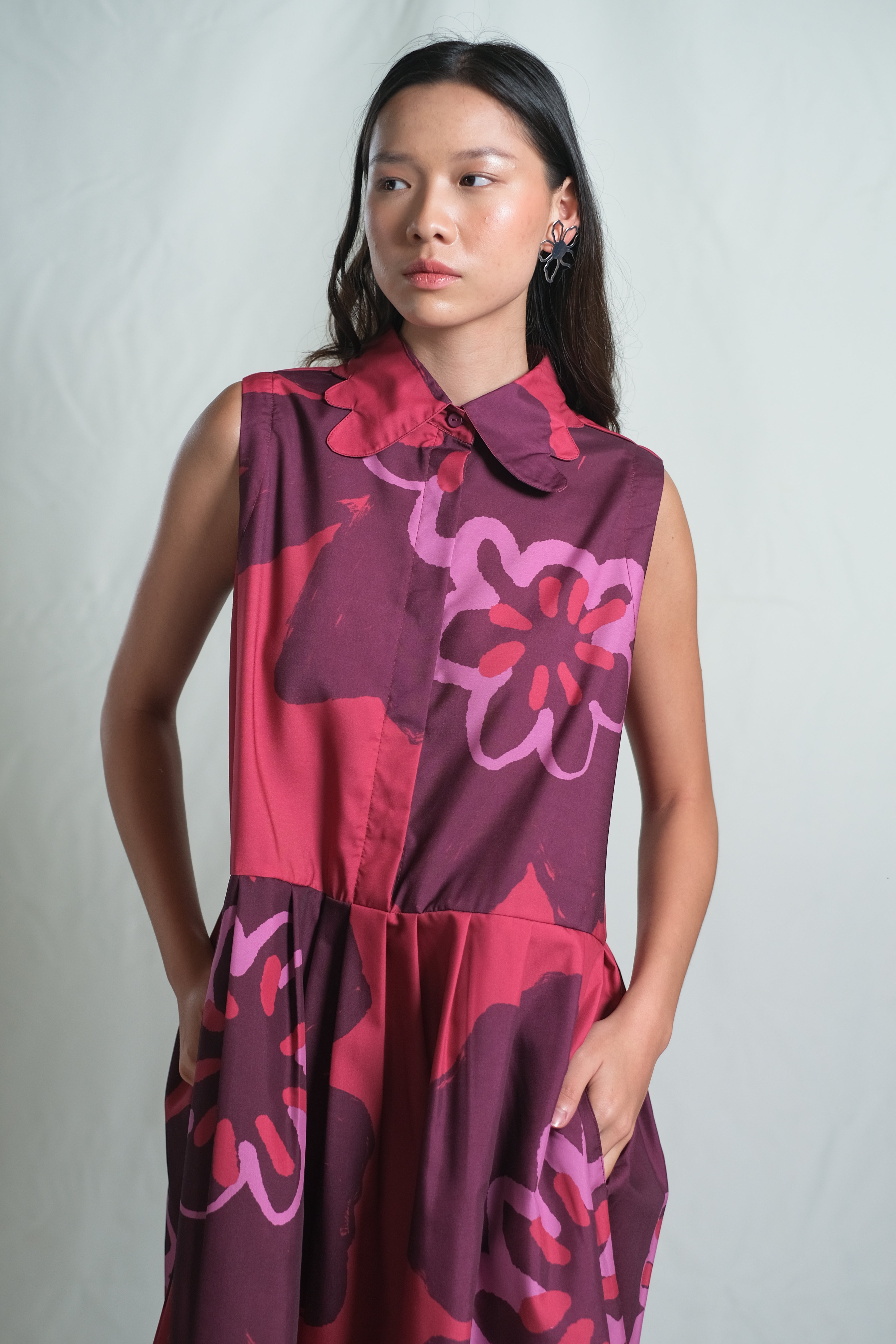 Patricia Midi Dress in Pinot