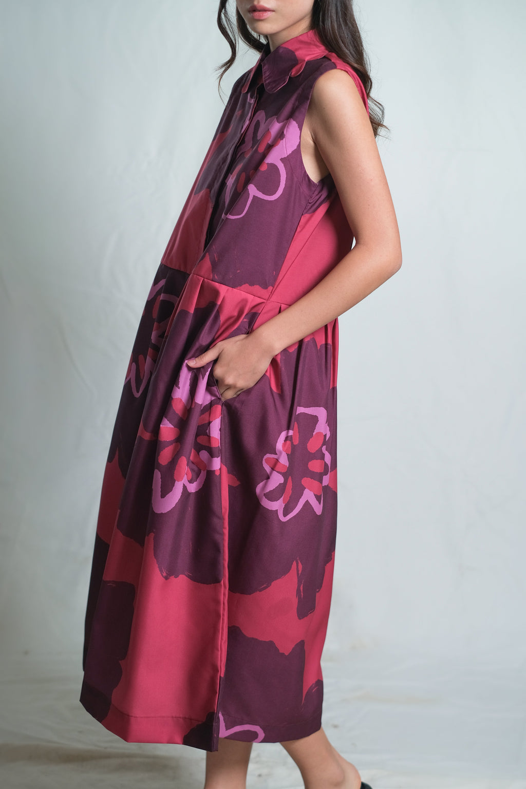 Patricia Midi Dress in Pinot