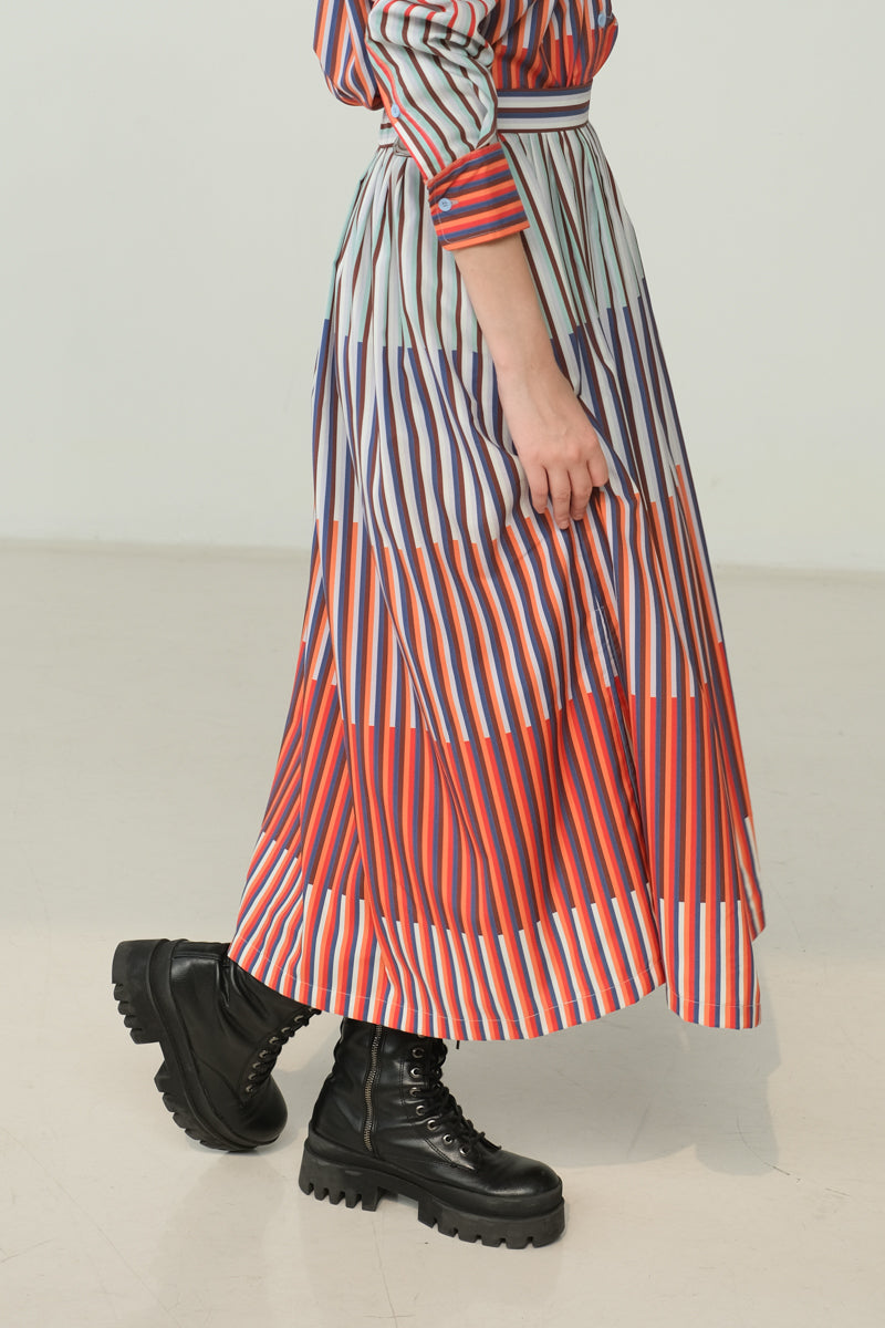 Highball Midi Skirt Aperol