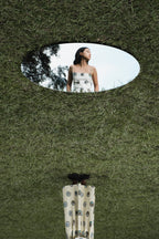 Enya Peplum in Bone White