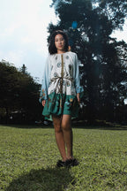 Ari Bohemian Dress in Oasea Print