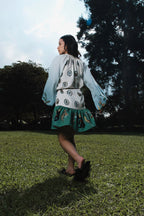 Ari Bohemian Dress in Oasea Print
