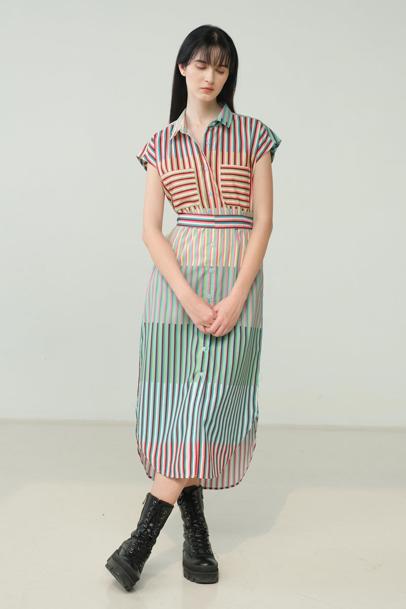 Mimosa Shirt Dress Martini
