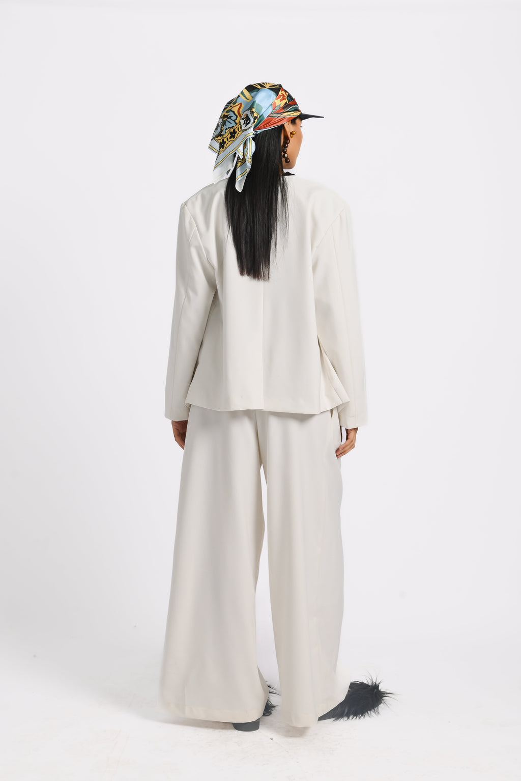 Kina Blazer in Bone White