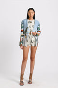 Kina Blazer in Oasea Print