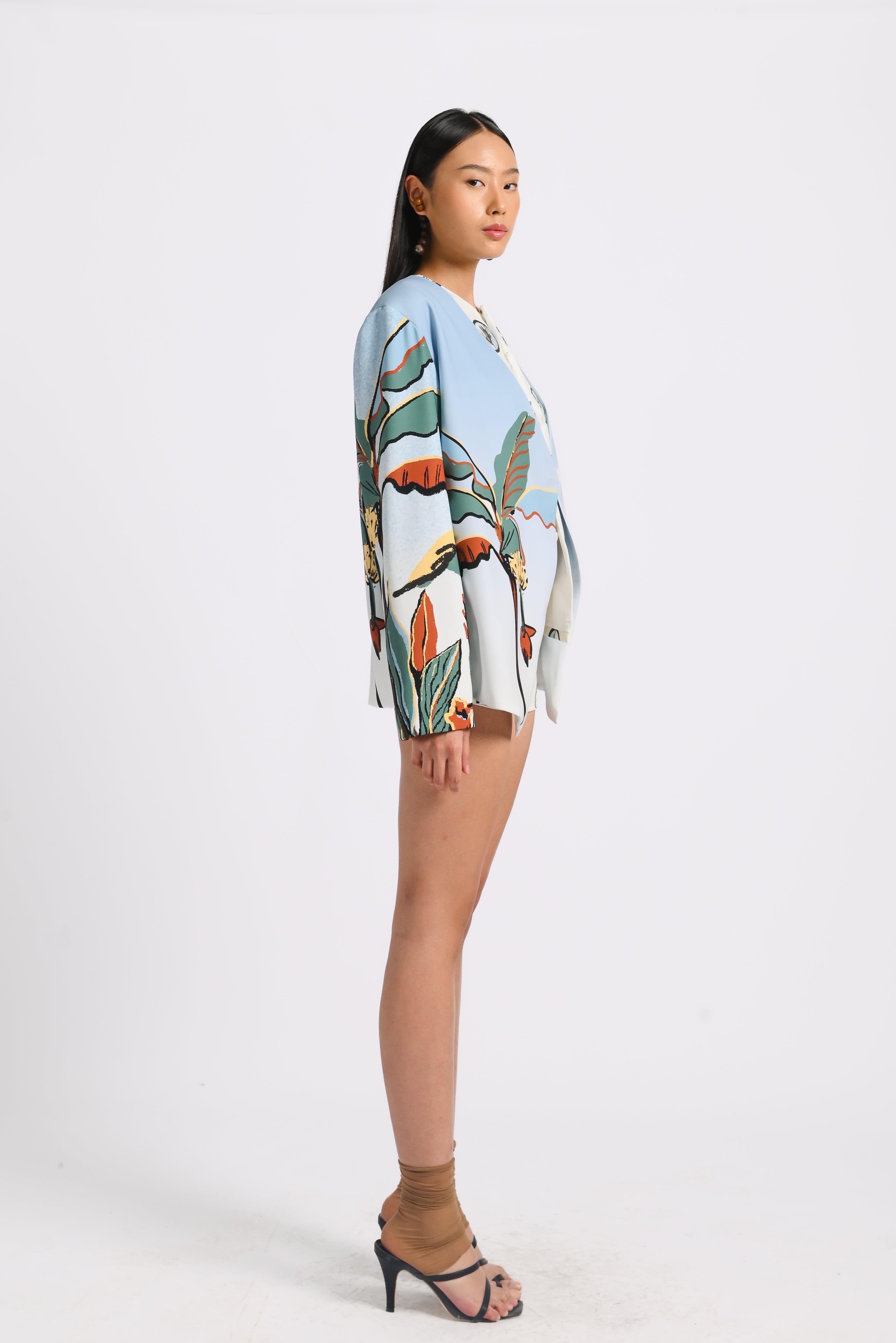 Kina Blazer in Oasea Print