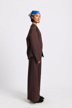 Kina Blazer in Pecan Brown