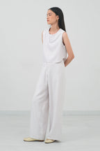 Jude Crop Top in Light Ash