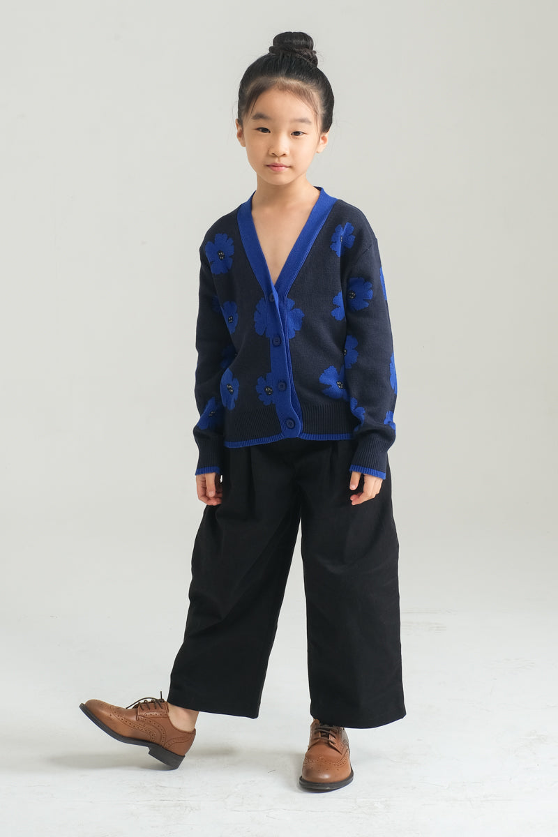 Mini Loulou Cardigan in Bluebell