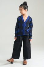 Mini Loulou Cardigan in Bluebell