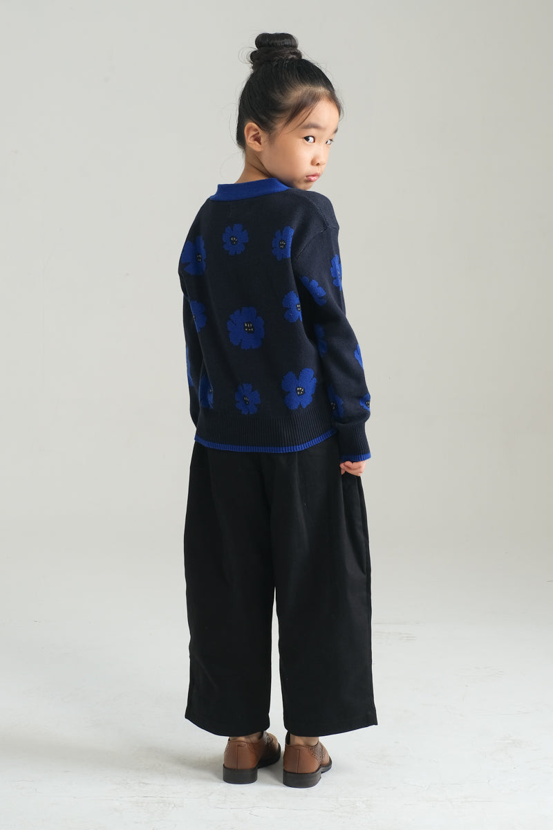Mini Loulou Cardigan in Bluebell