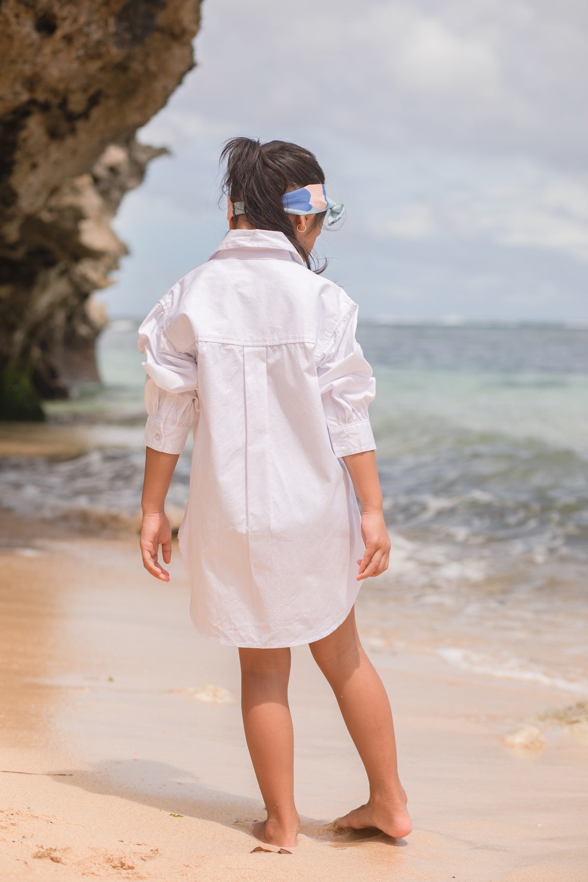 Mini Stirling Puff Dress In Daisy