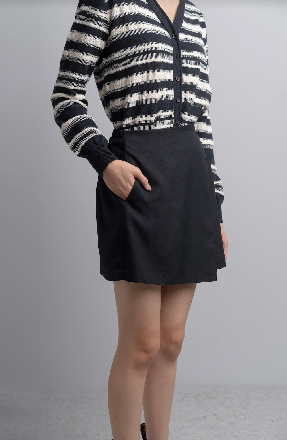 Kendra Mini Skirt in Midnight