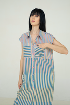 Mimosa Shirt Dress in Caspi