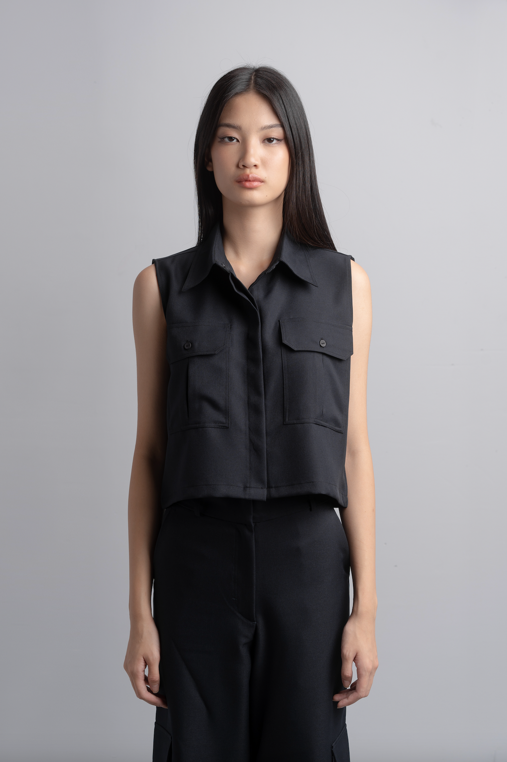 Kleia Boxy Shirt in Midnight
