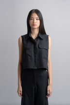Kleia Boxy Shirt in Midnight