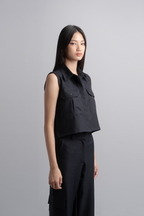 Kleia Boxy Shirt in Midnight