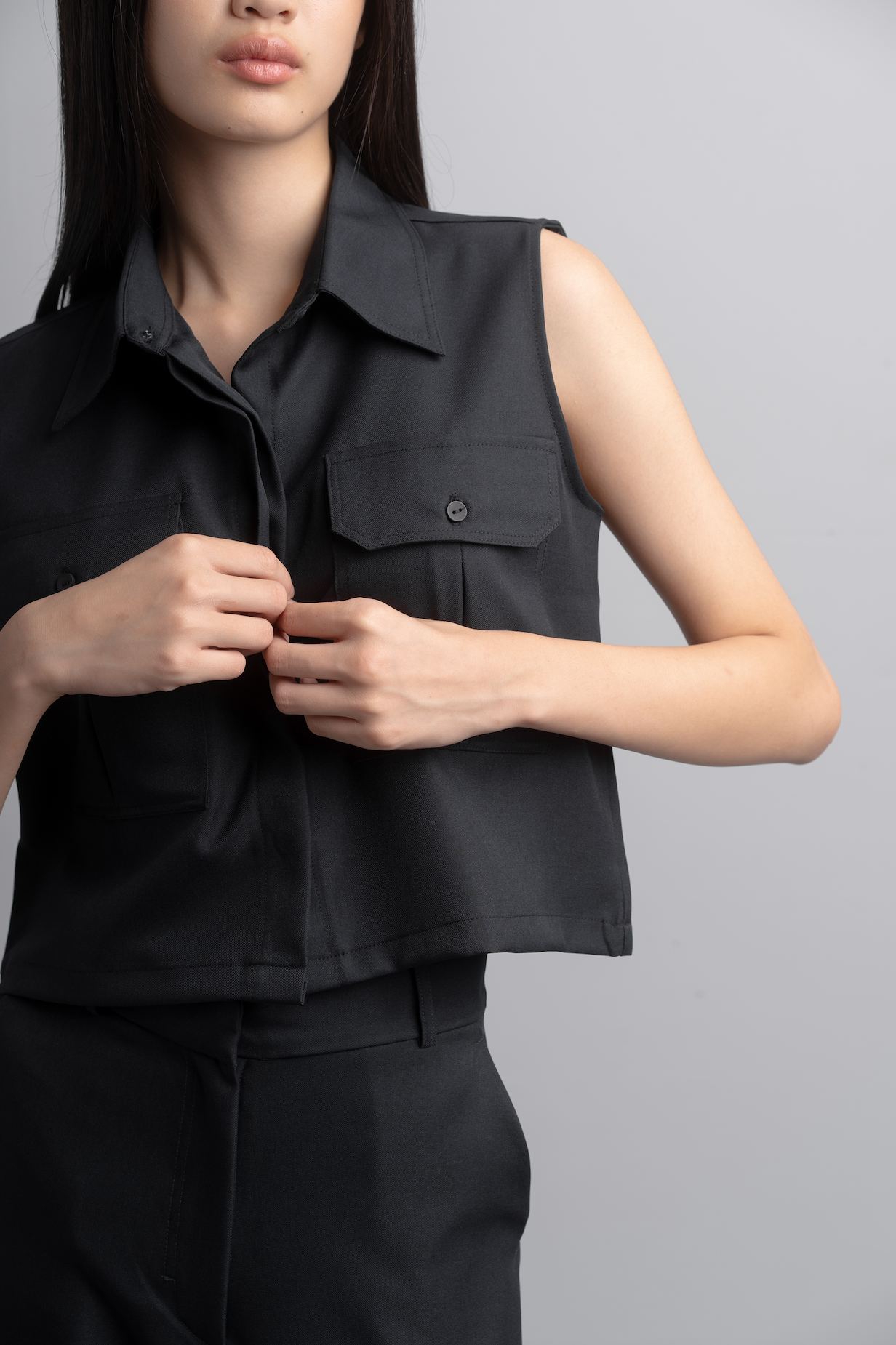 Kleia Boxy Shirt in Midnight