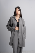 Eva Oversize Shirt in Charcoal
