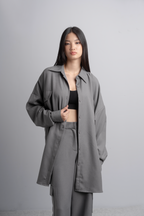 Eva Oversize Shirt in Charcoal
